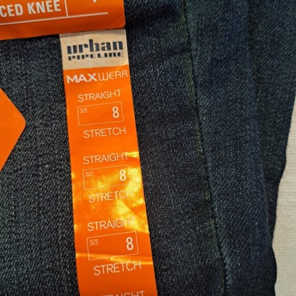 Urban Pipeline boys size 8 straight leg jeans, adjustable waist, New - Picture 5 of 10